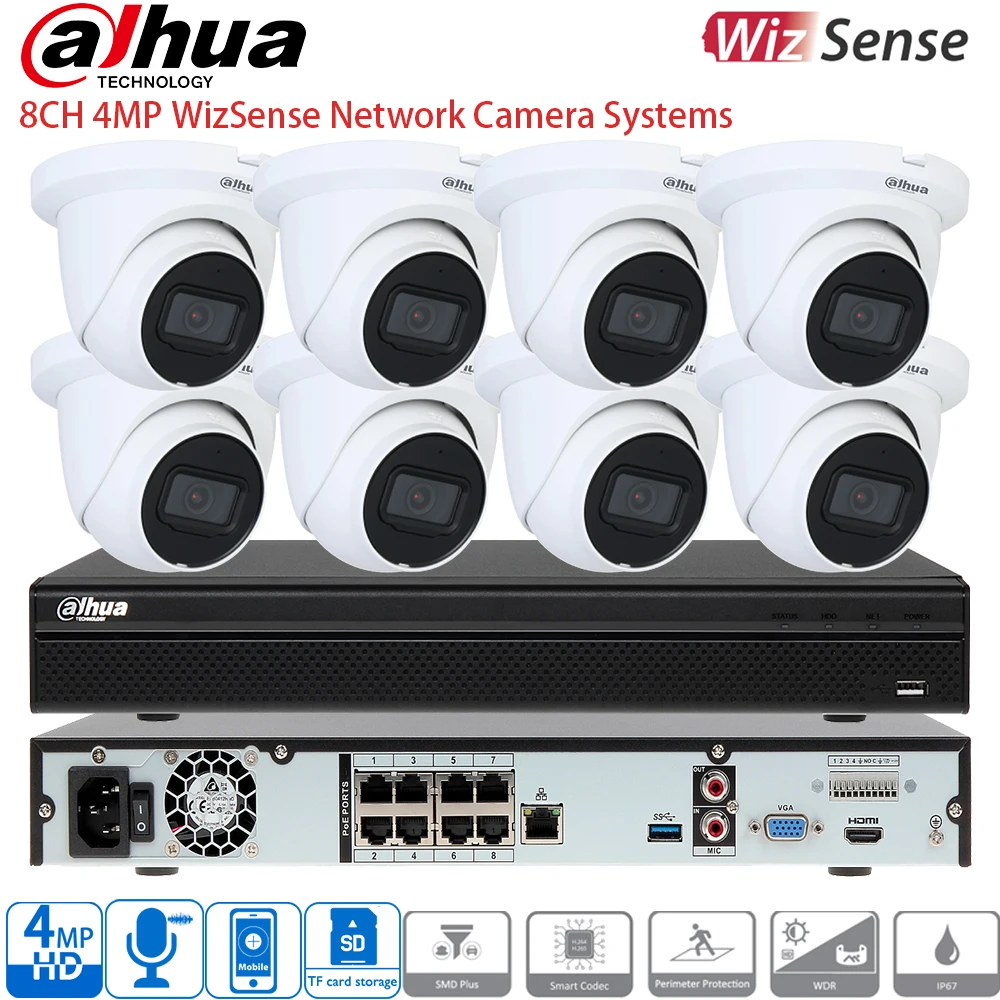 Dahua 8ch 4MP IP Camera System 8poe NVR4108HS-8P-4KS3 4MP Outdoor IP Camera IPC-HDW2441TM-S
Dahua 8ch 4MP IP Camera System 8poe NVR4108HS-8P-4KS3 4MP Outdoor IP Camera IPC-HDW2441TM-S