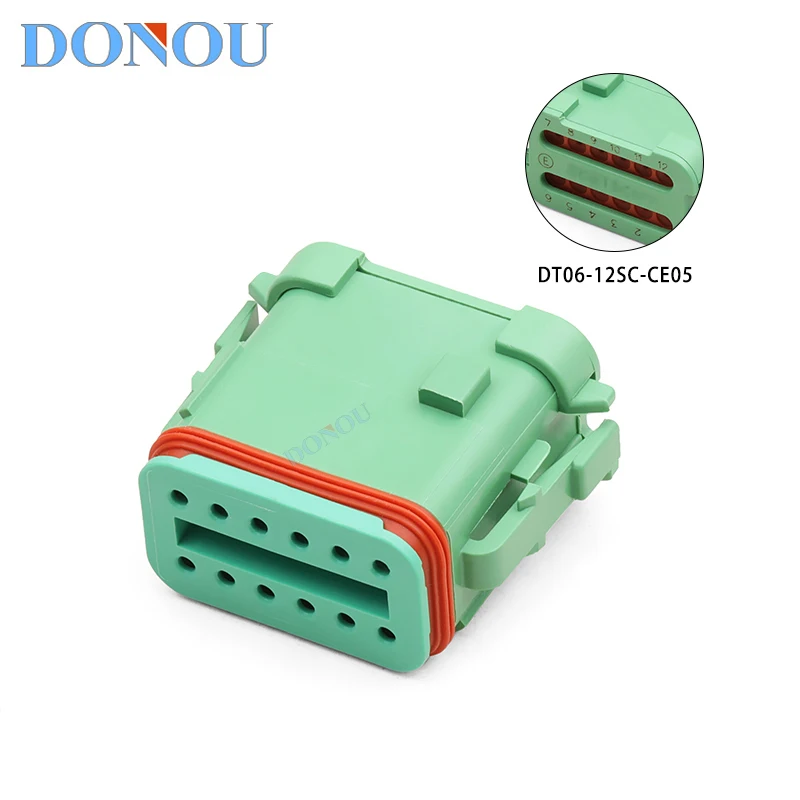 DT06-12SC-CE05 12-Pin Female Waterproof Automotive Connector For Deutsch DT Series Wiring Harness Plug
DT06-12SC-CE05 12-Pin Female Waterproof Automotive Connector For Deutsch DT Series Wiring Harness Plug