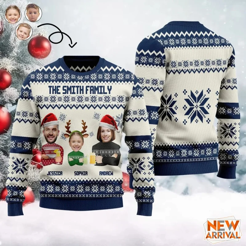 Рождественский семейный свитшот с 3D принтом для мужчин, толстовка с капюшоном с портретным узором по индивидуальному заказу, повседневные пуловеры с длинными рукавами, толстовки с круглым вырезом
Рождественский семейный свитшот с 3D принтом для мужчин, толстовка с капюшоном с портретным узором по индивидуальному заказу, повседневные пуловеры с длинными рукавами, толстовки с круглым вырезом