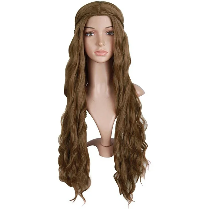 MapofBeauty 30 In. Women's Side Bangs Long Wavy Curly Cosplay Braided Wig -Brown
MapofBeauty 30 In. Women's Side Bangs Long Wavy Curly Cosplay Braided Wig -Brown
