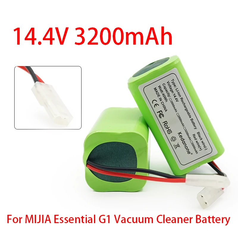 100% Original 14.4v 3200mAh Rechargeable Lithium-Ion Battery Mijiami Robot Vacuum Mop Essential G1 Vacuum Cleaner 18650 Battery
100% Original 14.4v 3200mAh Rechargeable Lithium-Ion Battery Mijiami Robot Vacuum Mop Essential G1 Vacuum Cleaner 18650 Battery