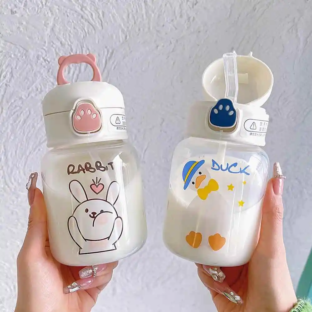 Cute Cartoon High Aesthetic Glass Water Cup Portable with Straw Female Miniature Heat Resistant Student Girl's Beverageware
Cute Cartoon High Aesthetic Glass Water Cup Portable with Straw Female Miniature Heat Resistant Student Girl's Beverageware