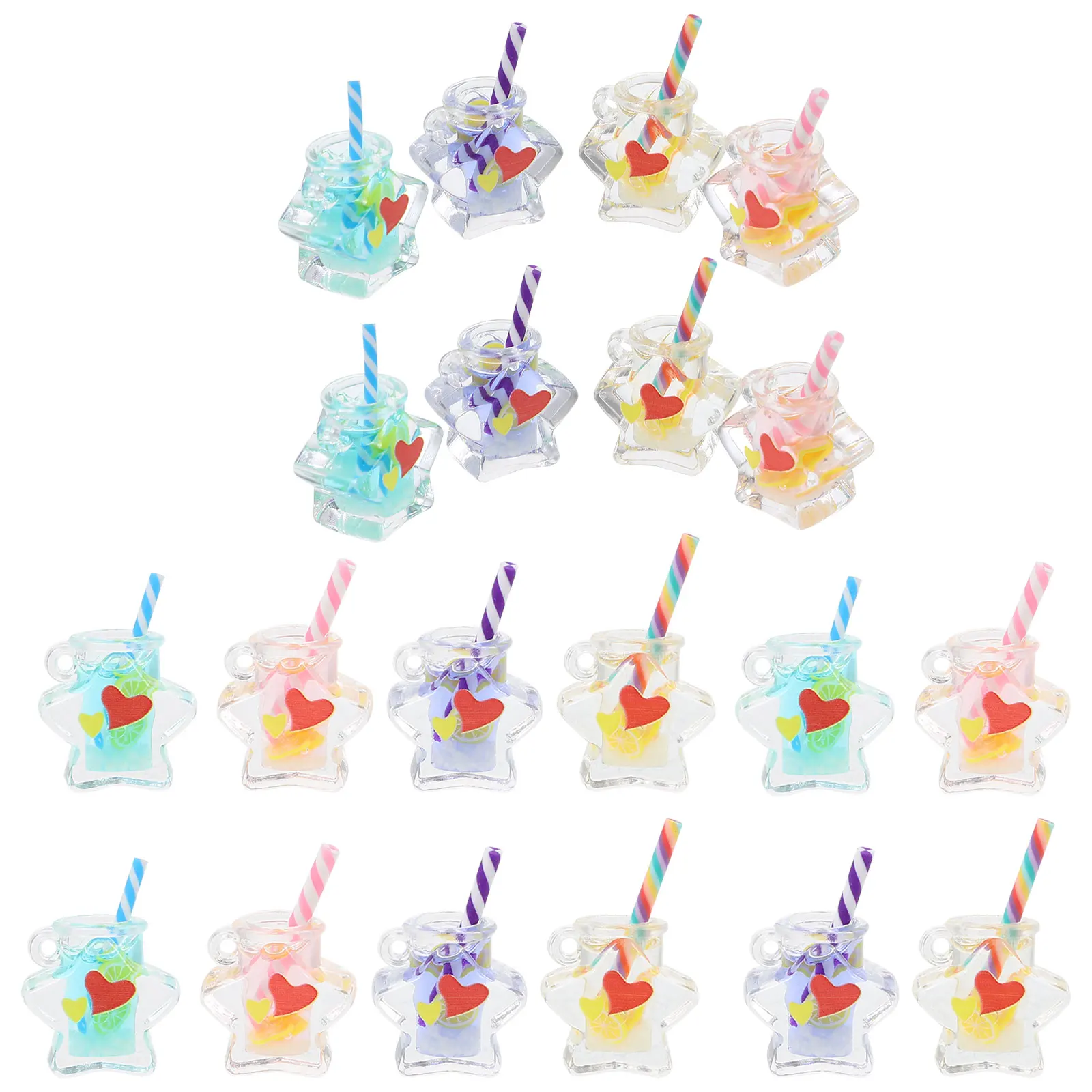 20 Pcs Pendant Resin Accessories DIY Jewelry Making Charms White Blue Pink Purple Color Mix Lightweight Durable
20 Pcs Pendant Resin Accessories DIY Jewelry Making Charms White Blue Pink Purple Color Mix Lightweight Durable