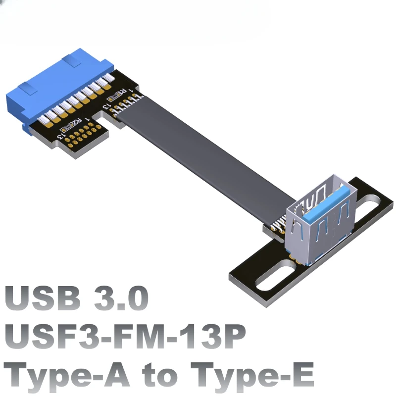 Удлинитель USB3.0 типа A, синий интерфейс передачи 19P/20P, передний задний угол с винтовым отверстием
Удлинитель USB3.0 типа A, синий интерфейс передачи 19P/20P, передний задний угол с винтовым отверстием