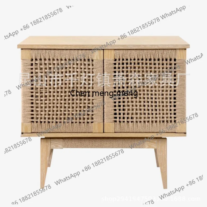 B & B ретро простой плетеный веревочный журнальный чайный шкаф, скандинавский обеденный боковой шкаф, бытовой боковой шкаф из ротанга на крыльце
B & B ретро простой плетеный веревочный журнальный чайный шкаф, скандинавский обеденный боковой шкаф, бытовой боковой шкаф из ротанга на крыльце