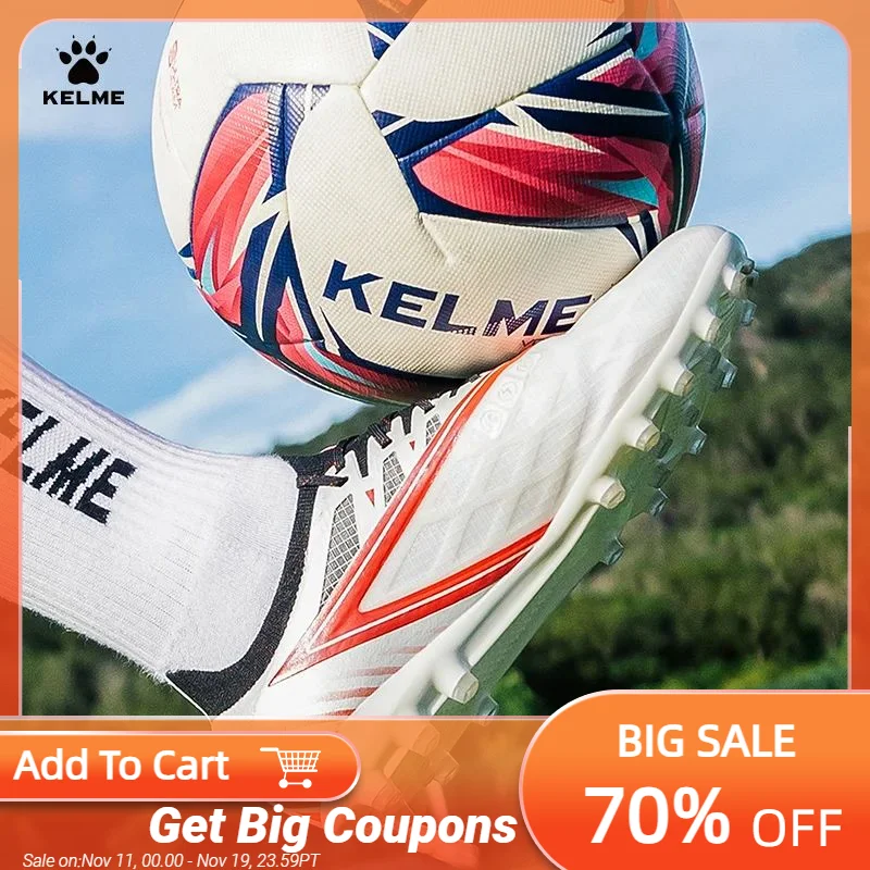 KELME MG Football Boot Professional Training Anti-Slippery Short Nails Sports Shoes Artificial Grass Speed Type Soccer Shoes
KELME MG Football Boot Professional Training Anti-Slippery Short Nails Sports Shoes Artificial Grass Speed Type Soccer Shoes