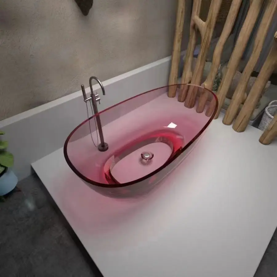 *a* Luxury Resin Bath Tub Small Size Clear Resin Freestanding Bathtub Transparent Resin Soaking Solid Surface Bath Tub
*a* Luxury Resin Bath Tub Small Size Clear Resin Freestanding Bathtub Transparent Resin Soaking Solid Surface Bath Tub