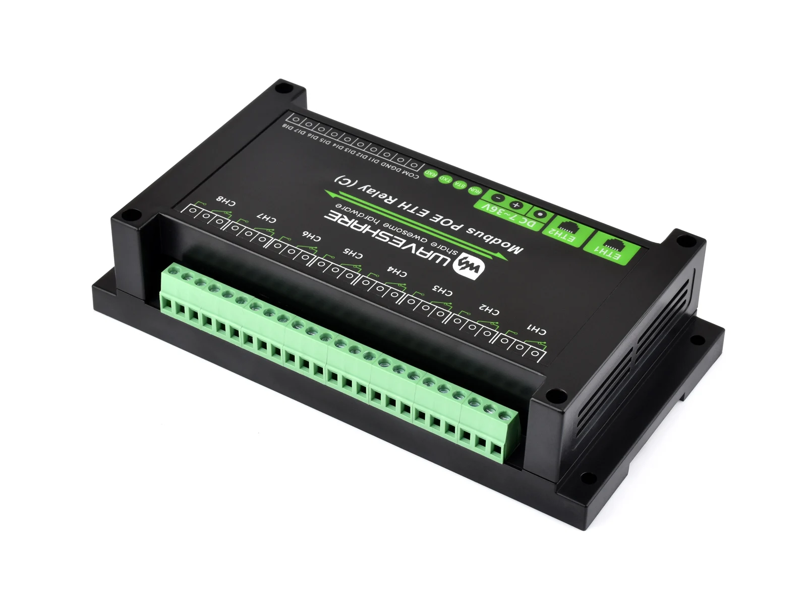 Двойные Ethernet-порта, 8-канальный релейный модуль (C), протокол Modbus RTU, источник питания PoE, с различными изоляциями и защитой цепей
Двойные Ethernet-порта, 8-канальный релейный модуль (C), протокол Modbus RTU, источник питания PoE, с различными изоляциями и защитой цепей