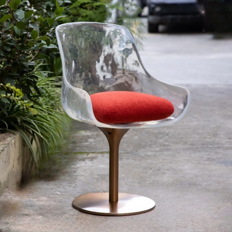 Light luxury simple platinum crystal transparent resin leisure chair design decoration living room crystal acrylic stool comfort
Light luxury simple platinum crystal transparent resin leisure chair design decoration living room crystal acrylic stool comfort