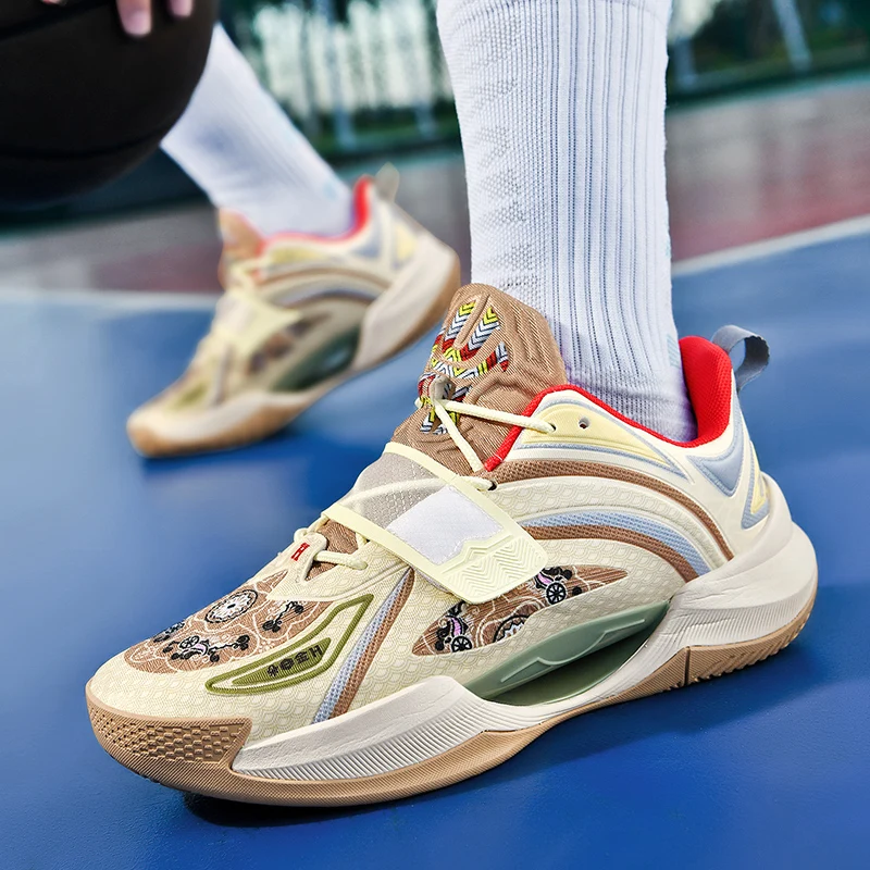 New high quality luminous friction with sound breathable anti-slip real combat professional basketball shoes men
New high quality luminous friction with sound breathable anti-slip real combat professional basketball shoes men