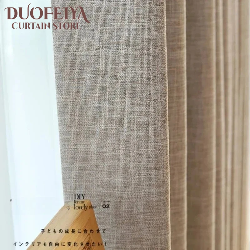 Full Blackout Bedroom Linen Curtains for Living Room Japanese Modern Simple Solid Color Protection Window Luxury Decor Thicken
Full Blackout Bedroom Linen Curtains for Living Room Japanese Modern Simple Solid Color Protection Window Luxury Decor Thicken