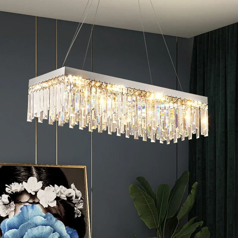 Modern Luxury Crystal LED Pendant Lights Home Living Dining Room Lighting Decor Lustre Chandelier Indoor Bedroom Lights Fixture
Modern Luxury Crystal LED Pendant Lights Home Living Dining Room Lighting Decor Lustre Chandelier Indoor Bedroom Lights Fixture
