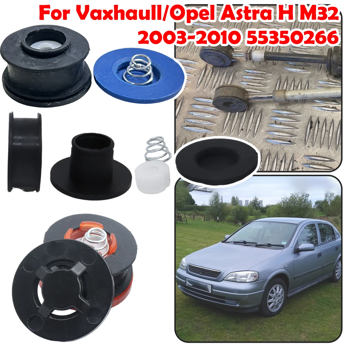 Gear Linkage Repair Kit Gearbox Selector Shift Lever Cable end Connector Bushing For Vaxhaull/Opel Astra H M32 2003 - 2010
Gear Linkage Repair Kit Gearbox Selector Shift Lever Cable end Connector Bushing For Vaxhaull/Opel Astra H M32 2003 - 2010