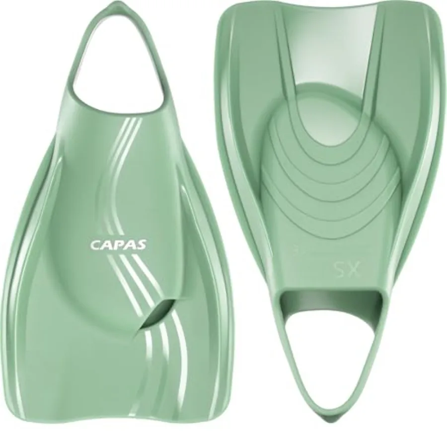 Pro Swim Training Fins for competitive practice silicone material black short blade design for enhanced ankle flexibility and p
Pro Swim Training Fins for competitive practice silicone material black short blade design for enhanced ankle flexibility and p