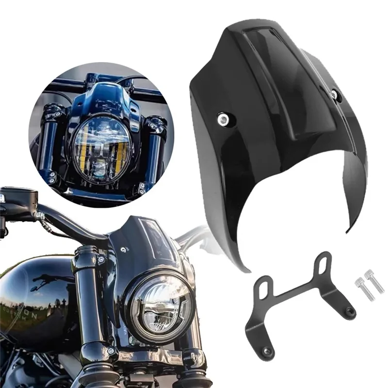 Передняя маска мотоцикла AR, обтекатель фар для Softail Street Bob FXBB FXBR 2018-2023, сменные аксессуары
Передняя маска мотоцикла AR, обтекатель фар для Softail Street Bob FXBB FXBR 2018-2023, сменные аксессуары