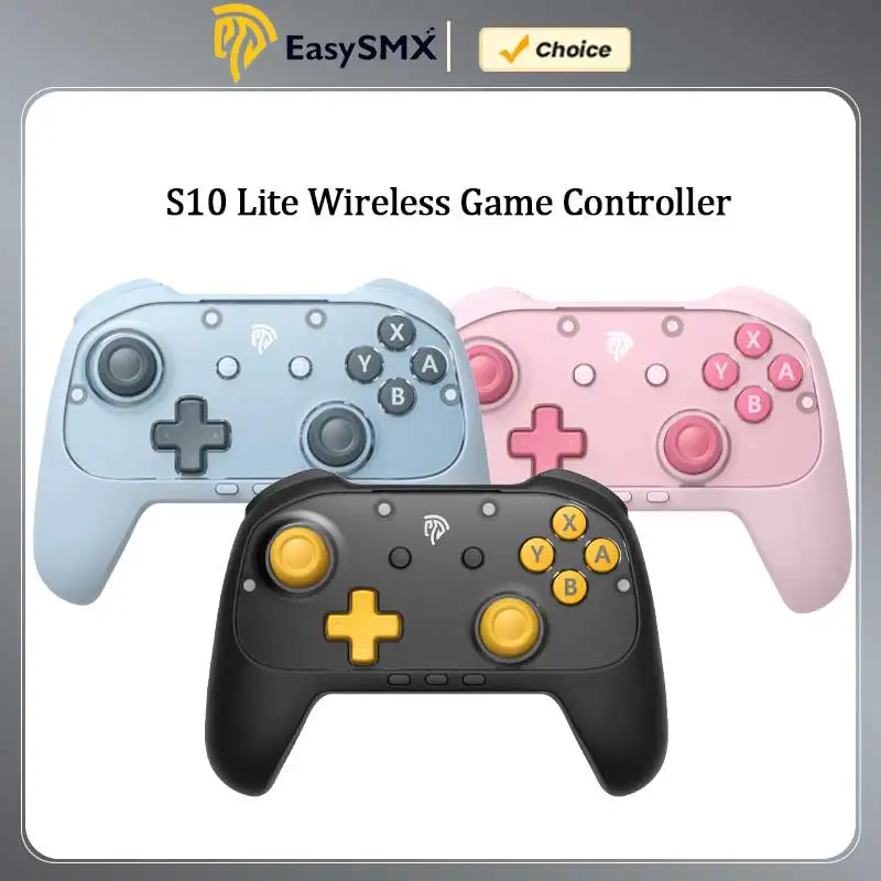 EasySMX S10C Gamepad 9-Axis Gyroscope 1000Hz Polling Rate Controller for Switch 1/2/PC/Android Phone/TV, Premium Joystick Turbo
EasySMX S10C Gamepad 9-Axis Gyroscope 1000Hz Polling Rate Controller for Switch 1/2/PC/Android Phone/TV, Premium Joystick Turbo