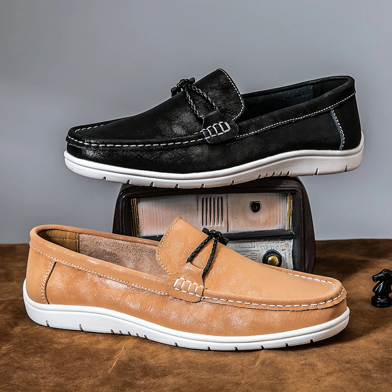 2026 New Brand British Style Leather Men Casual Shoes Designer Loafers Business Driving Shoes Formal Mocassin Men Walking Shoes
2026 New Brand British Style Leather Men Casual Shoes Designer Loafers Business Driving Shoes Formal Mocassin Men Walking Shoes