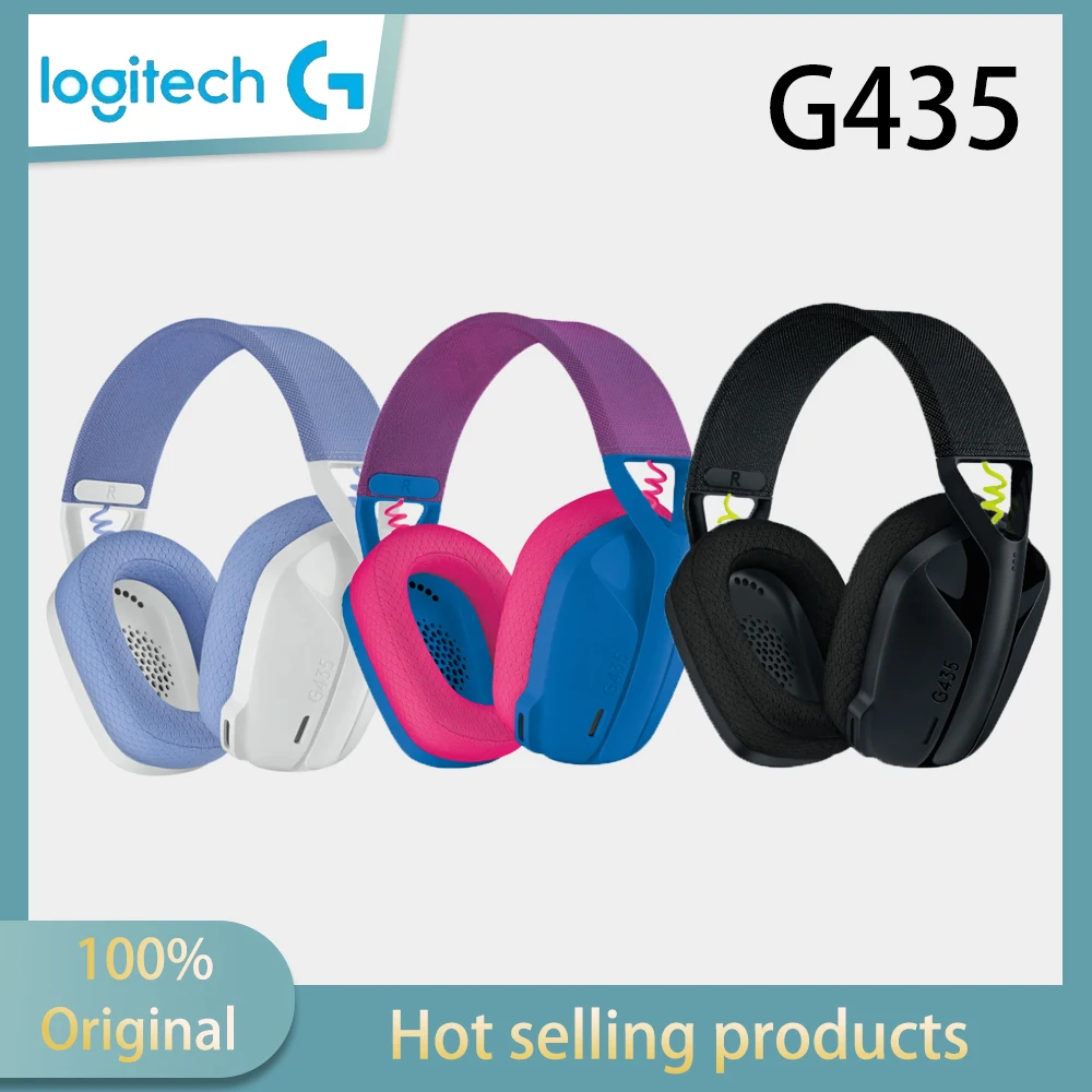 Беспроводная игровая гарнитура Logitech G435 с Bluetooth, виртуальным объемным звуком, низкой задержкой, длительным временем автономной работы и удобным дизайном.
Беспроводная игровая гарнитура Logitech G435 с Bluetooth, виртуальным объемным звуком, низкой задержкой, длительным временем автономной работы и удобным дизайном.