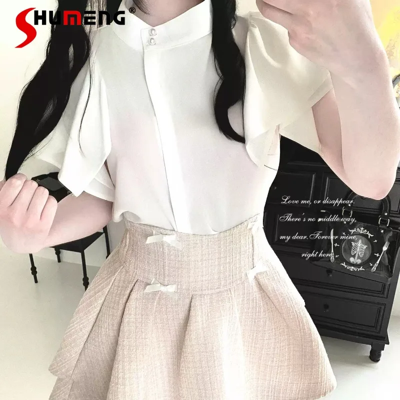 Japanese Dark Lolita Shawl Sleeveless Chiffon Tie Blouse 3 Colors Optional Daily Wear Casual Loose Shirt Fashion Top For Ladies
Japanese Dark Lolita Shawl Sleeveless Chiffon Tie Blouse 3 Colors Optional Daily Wear Casual Loose Shirt Fashion Top For Ladies