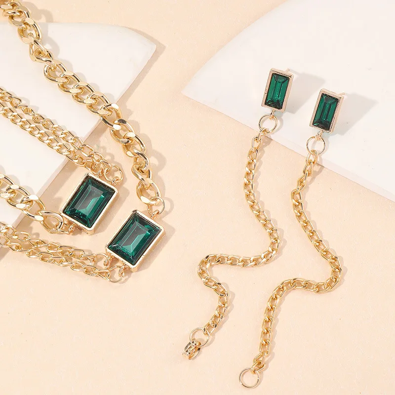 Bugalaty Retro Small Square Zirconia Necklace Bracelet Earrings Jewelry Set for Women Female Jewelry
Bugalaty Retro Small Square Zirconia Necklace Bracelet Earrings Jewelry Set for Women Female Jewelry