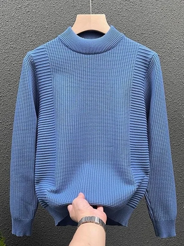 Мужской трикотажный джемпер Slim Fit с высоким воротником, повседневный базовый слой для осени и весны, теплый и комфортный, с длинным рукавом
Мужской трикотажный джемпер Slim Fit с высоким воротником, повседневный базовый слой для осени и весны, теплый и комфортный, с длинным рукавом