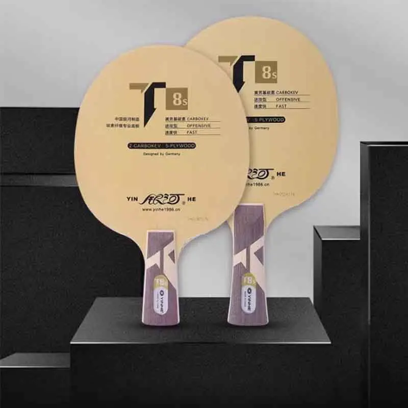 Yinhe T-8S ракетка для настольного тенниса, быстрая атака с петлей, 5 чистого дерева, 2 карбона, ракетка для пинг-понга, лезвие, быстрая атака
Yinhe T-8S ракетка для настольного тенниса, быстрая атака с петлей, 5 чистого дерева, 2 карбона, ракетка для пинг-понга, лезвие, быстрая атака