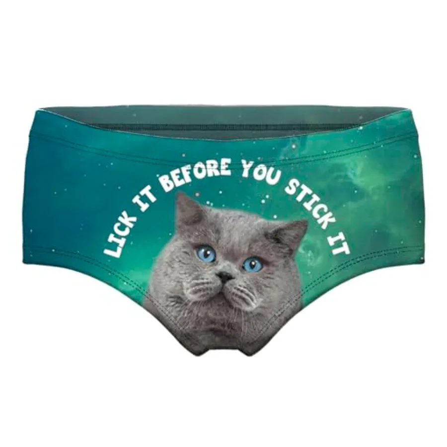 JINKAIJIA Women's Fashion Flirty Sexy Funny Naughty Animal 3D Printed Cute Low- rise Underpants Single Party Gifts briefs
JINKAIJIA Women's Fashion Flirty Sexy Funny Naughty Animal 3D Printed Cute Low- rise Underpants Single Party Gifts briefs