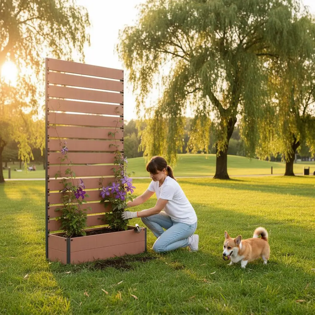 Деревянная подставка для растений 35.75" x 15" x 70.75" для уличных террас и патио, с дренажными отверстиями, из древесины ели
Деревянная подставка для растений 35.75" x 15" x 70.75" для уличных террас и патио, с дренажными отверстиями, из древесины ели