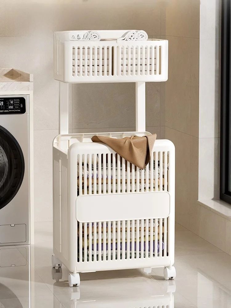 Double Layer Dir Laundry Basket Storage Caddy with Wheels Home Use Laundry Cart Batoom Organizer Clothes Storage Basket
Double Layer Dir Laundry Basket Storage Caddy with Wheels Home Use Laundry Cart Batoom Organizer Clothes Storage Basket