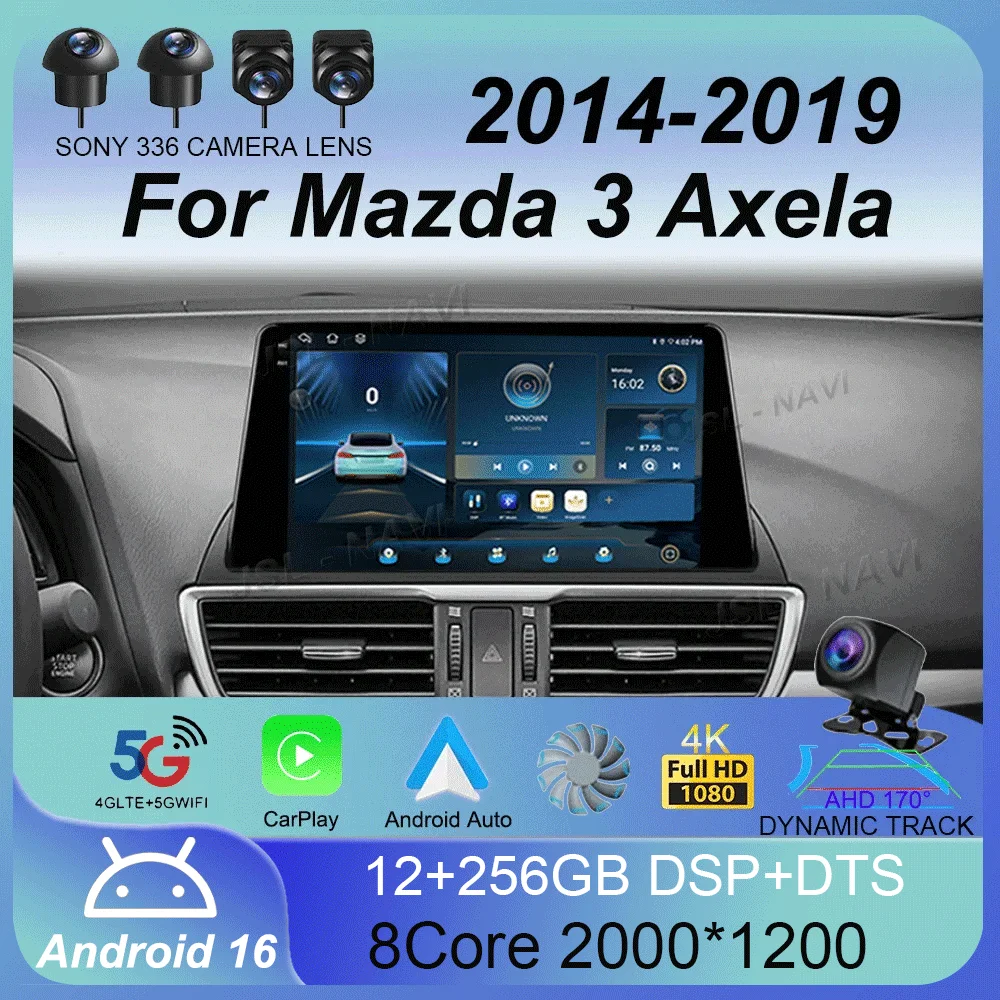 Android 16 For Mazda 3 Axela 2014-2019 Head Unit Car Multimedia Player Navigation GPS Atuo Carplay WIFI 5G No 2din DVD BT
Android 16 For Mazda 3 Axela 2014-2019 Head Unit Car Multimedia Player Navigation GPS Atuo Carplay WIFI 5G No 2din DVD BT