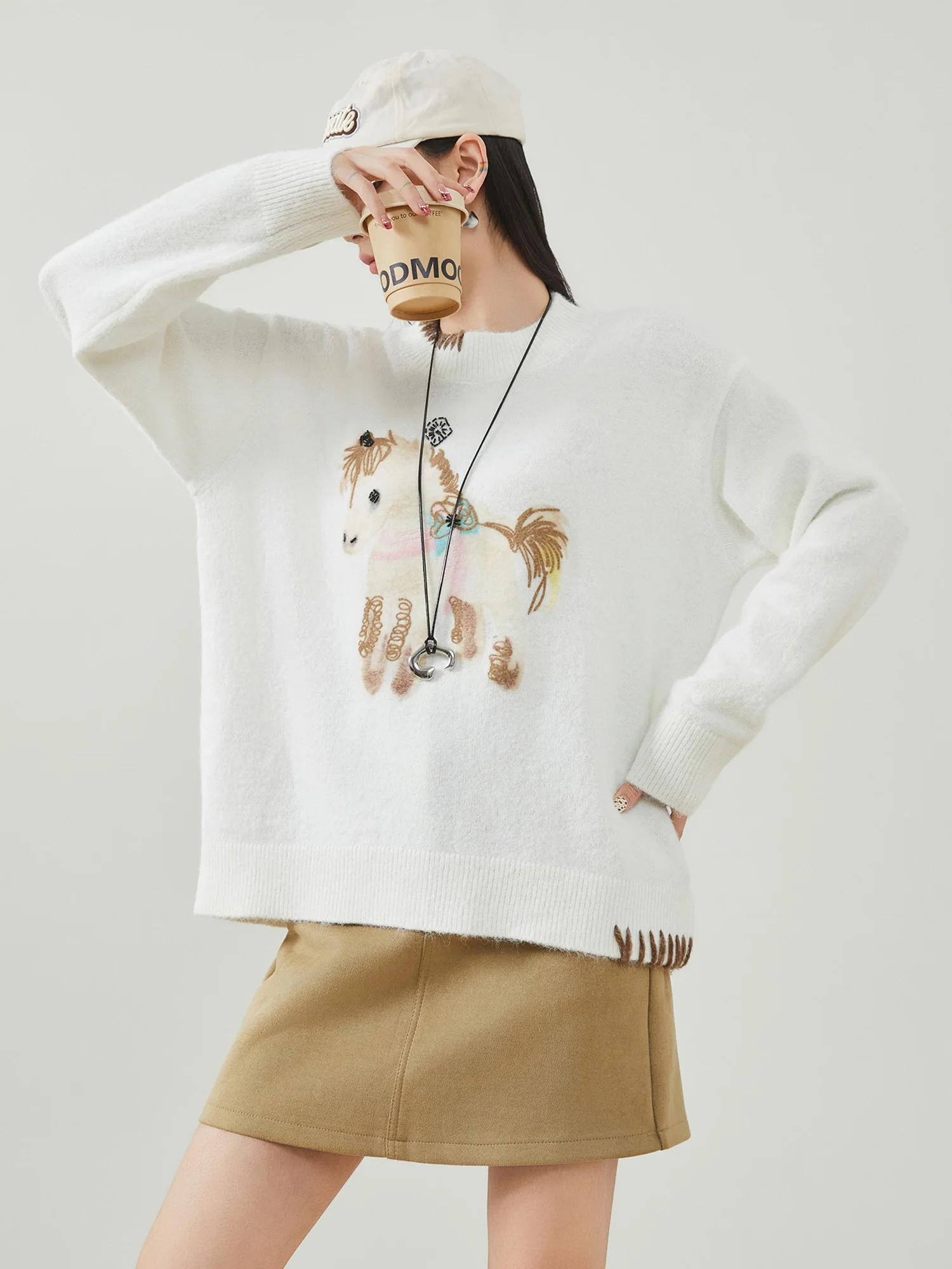 Loose Women's Long Sve Knitted Sweater round Ne Pullover Soft Polyester Fiber Commute Sle Casual Comfortable Knitwear
Loose Women's Long Sve Knitted Sweater round Ne Pullover Soft Polyester Fiber Commute Sle Casual Comfortable Knitwear