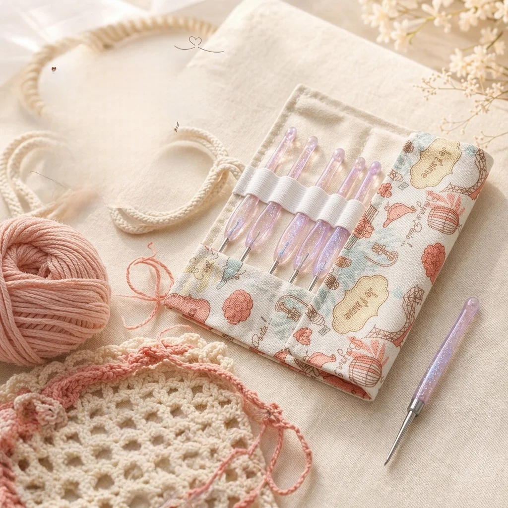 Cute Cartoon Crochet Needle Storage Bag Sewing Tool Mark Button Needle Barrette Organizer Gift Hand Knitting Yarn Tool Set
Cute Cartoon Crochet Needle Storage Bag Sewing Tool Mark Button Needle Barrette Organizer Gift Hand Knitting Yarn Tool Set