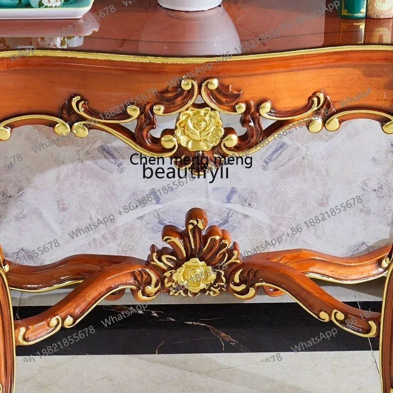 32American villa living room against the wall corridor table solid wood rack entry door partition entrance
32American villa living room against the wall corridor table solid wood rack entry door partition entrance