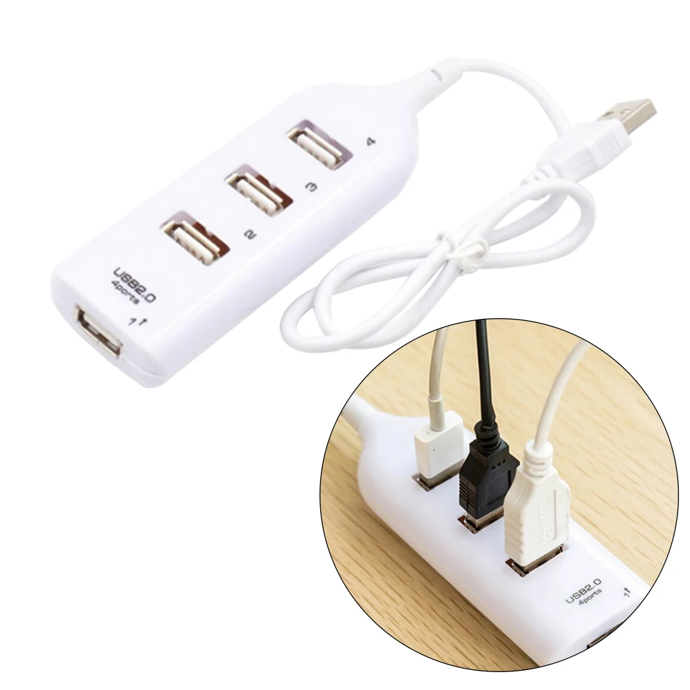 Portable High USB 2.0 Data Expansion Hub USB Splitter for XP/ Vista 7 8 10 Laptop PC Computer (White)
Portable High USB 2.0 Data Expansion Hub USB Splitter for XP/ Vista 7 8 10 Laptop PC Computer (White)