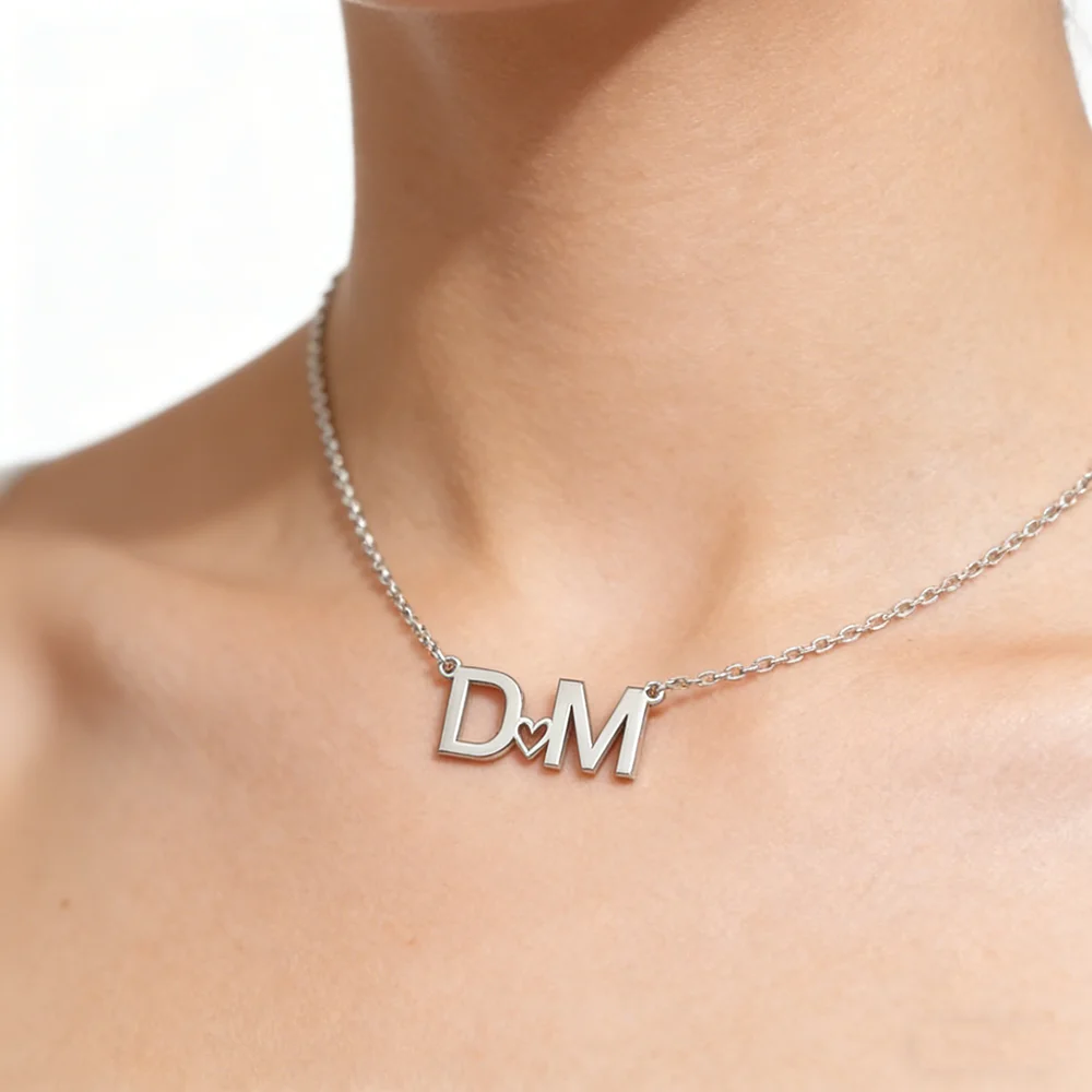 Custom Name Stainless Steel Necklace | Personalized Rose Gold, Silver, and Heart-Shaped Pendant | Friendship Jewelry Necklace
Custom Name Stainless Steel Necklace | Personalized Rose Gold, Silver, and Heart-Shaped Pendant | Friendship Jewelry Necklace