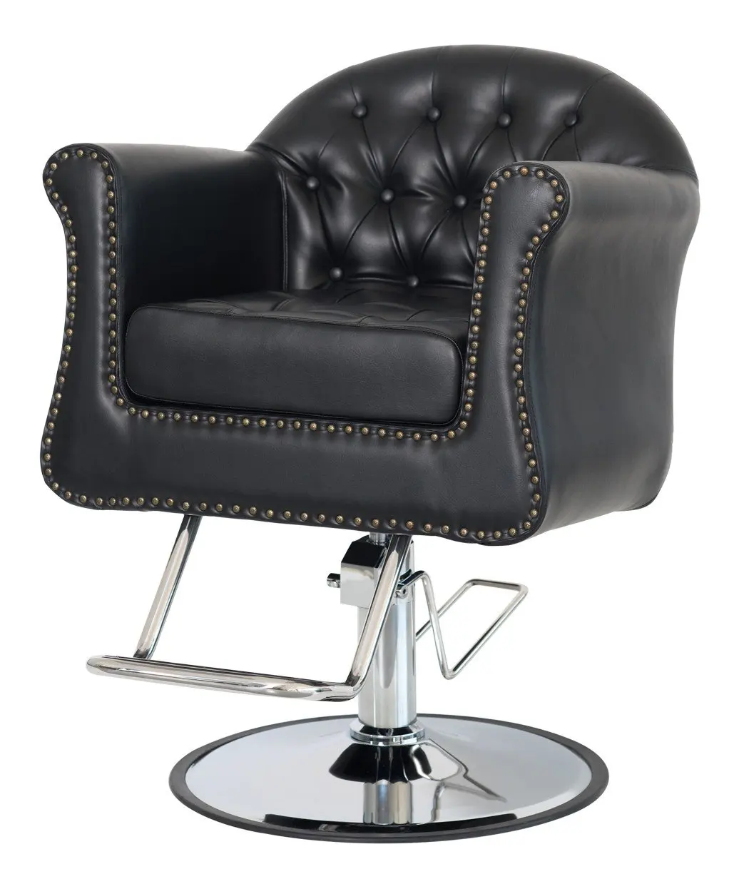 Buy-Rite Brooklyn Styling Chair for Professional Salons & Barbers - Tufted Design with 5” Removable Cushion, Brass, Customized
Buy-Rite Brooklyn Styling Chair for Professional Salons & Barbers - Tufted Design with 5” Removable Cushion, Brass, Customized