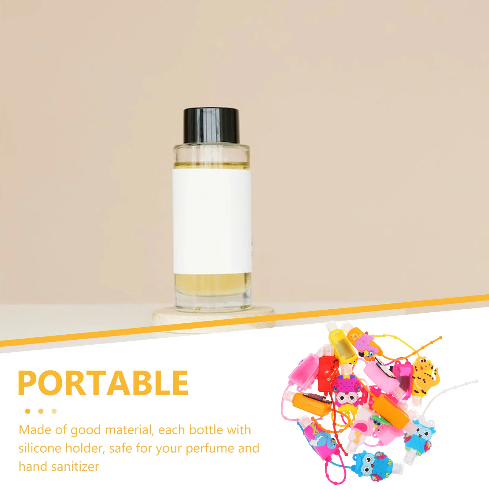 4pcs 30Ml Hand Holder Travel Bottles Silicone Case Hanging Design Refillable Portable Liquid Carrier Reusable Bottle Holder For 
4pcs 30Ml Hand Holder Travel Bottles Silicone Case Hanging Design Refillable Portable Liquid Carrier Reusable Bottle Holder For