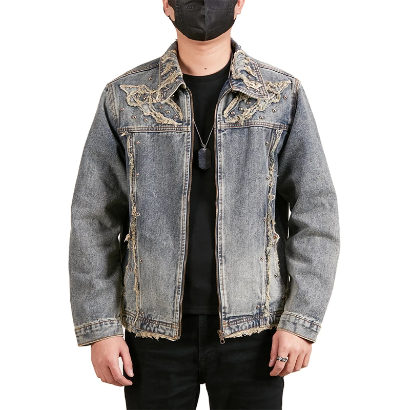 Jk707new plus size spring, autumn, winter casual jacket men's American zipper loose versatile retro Top flip denim jacket
Jk707new plus size spring, autumn, winter casual jacket men's American zipper loose versatile retro Top flip denim jacket