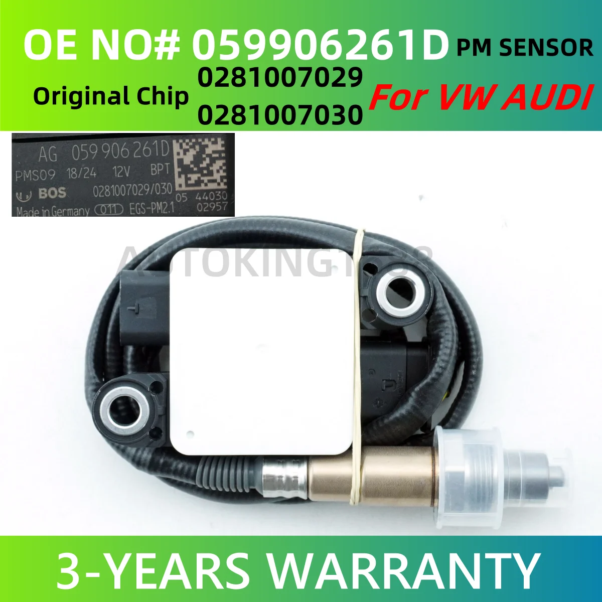 059906261D New Particulate Matter Sensor PM Sensor for VW Amarok 17-22 2.0 3.0 Transporter DIESEL DIESEL 0281007029 0281007030
059906261D New Particulate Matter Sensor PM Sensor for VW Amarok 17-22 2.0 3.0 Transporter DIESEL DIESEL 0281007029 0281007030