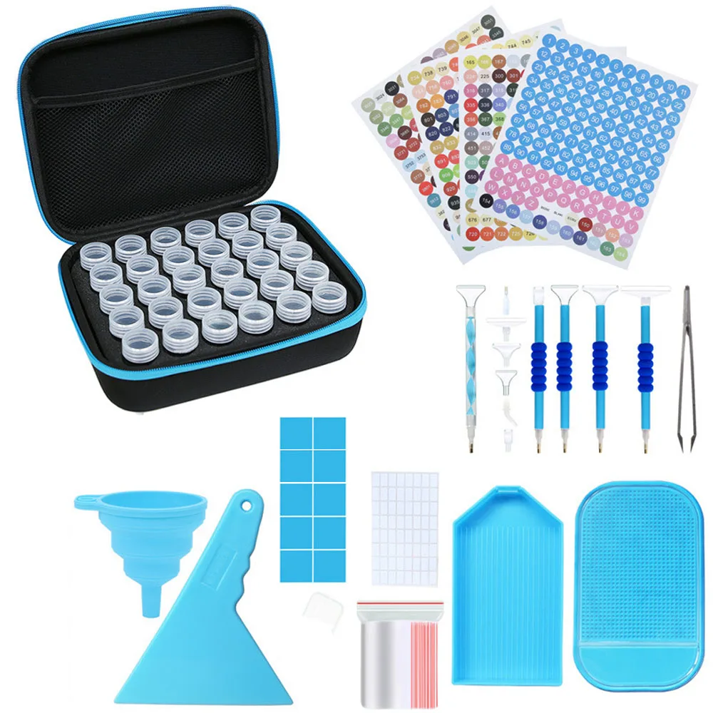 30PCS Storage box kit Diamond Painting Accessories DMC Full Color Label Paper Tools Storage Containers Bag Case Mosaic Box
30PCS Storage box kit Diamond Painting Accessories DMC Full Color Label Paper Tools Storage Containers Bag Case Mosaic Box