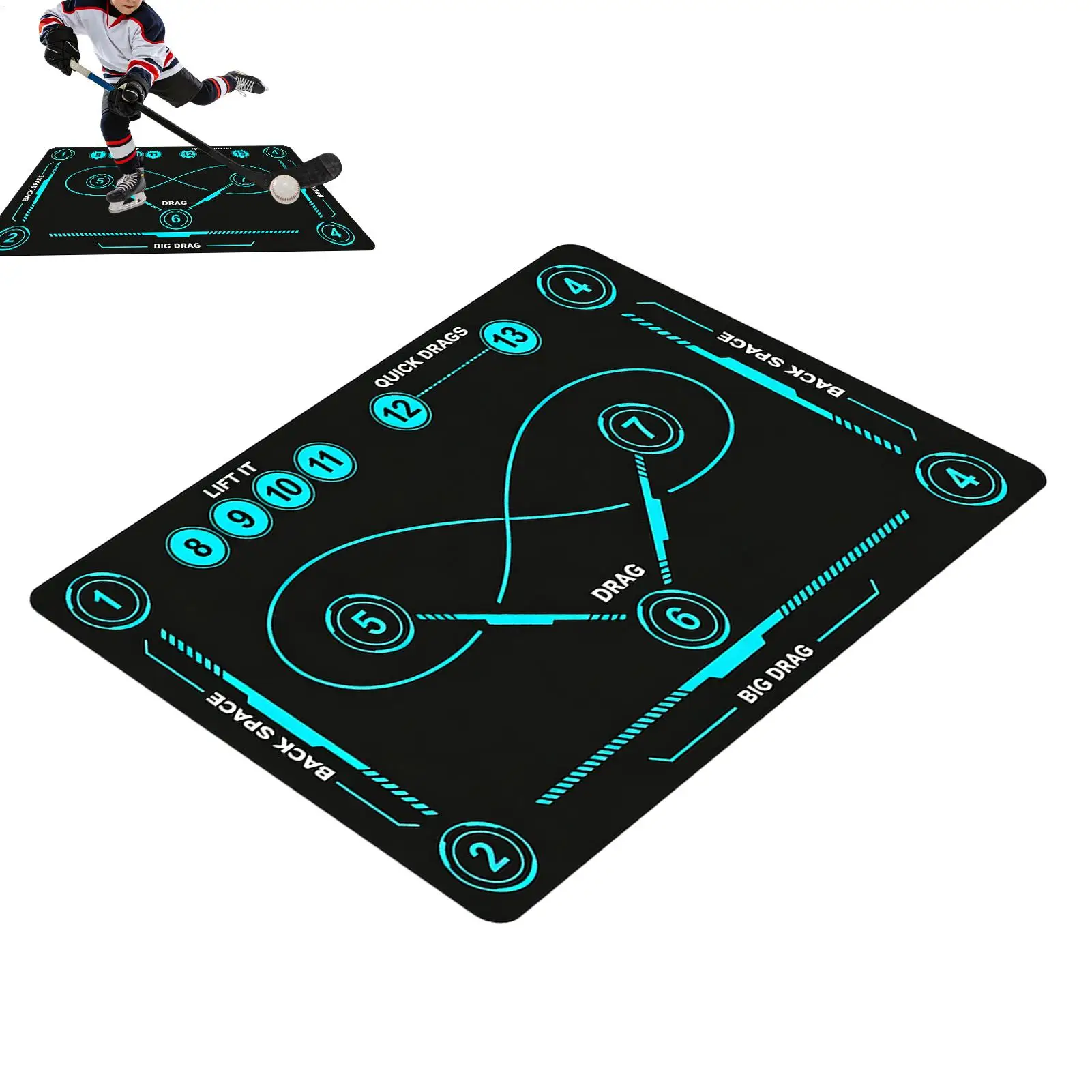 Ice Hockey Training Mat Non-slip Stain-resistant Wear-resistant American Sports Shock-absorbing Mat Hockey Football Mat
Ice Hockey Training Mat Non-slip Stain-resistant Wear-resistant American Sports Shock-absorbing Mat Hockey Football Mat