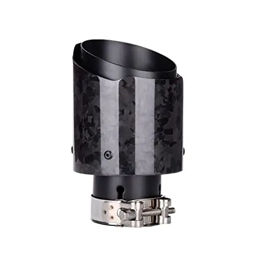 Forged Carbon Fiber Exhaust Tip With Black 304 Stainless Steel Inlet 63.5mm And Outlet 114.3mm
Forged Carbon Fiber Exhaust Tip With Black 304 Stainless Steel Inlet 63.5mm And Outlet 114.3mm