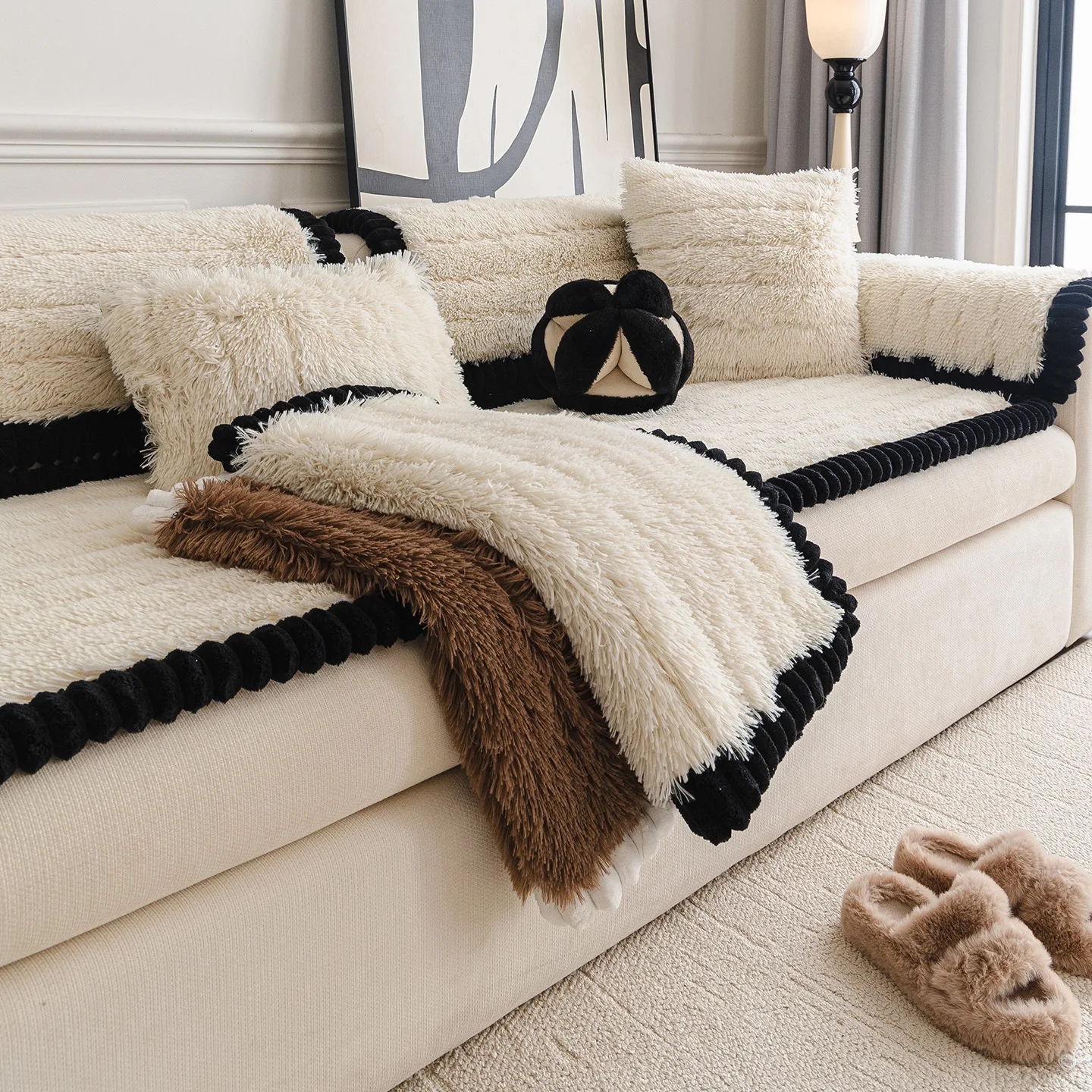 Simple Warm Thickened Pp Velvet One Piece Sofa Cushion Autumn and Winter Cover Anti-Slip Universal Sofa Seat Cover Decor Home
Simple Warm Thickened Pp Velvet One Piece Sofa Cushion Autumn and Winter Cover Anti-Slip Universal Sofa Seat Cover Decor Home