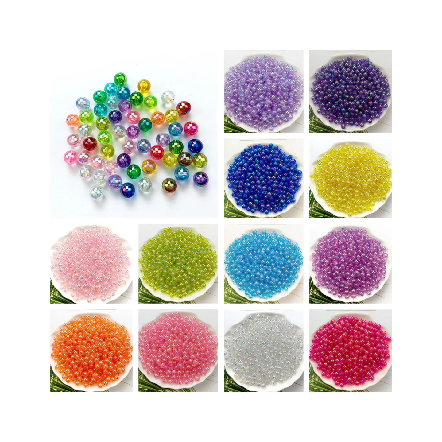500g large package 3/4/5/6/8/10mm colorful AB magic ball bubble beads colorful acrylic beads DIY accessories.
500g large package 3/4/5/6/8/10mm colorful AB magic ball bubble beads colorful acrylic beads DIY accessories.