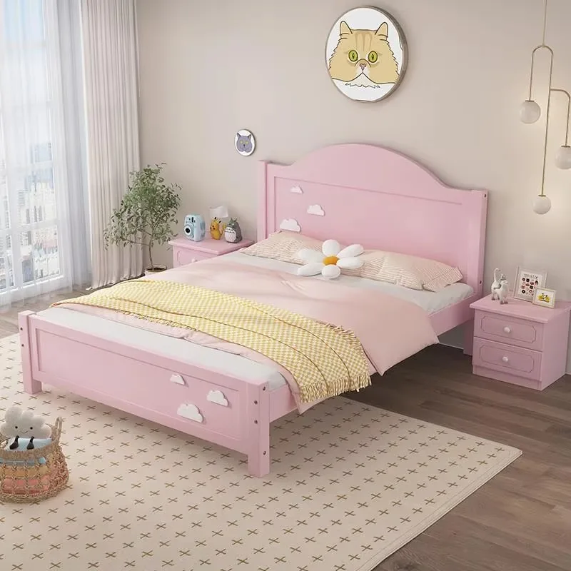 Nordic Decoration Kids Bed Full Size Headboard Single Bedroom Baby Bed Princess Modern Style Lit Pour Enfants Kids Furniture 
Nordic Decoration Kids Bed Full Size Headboard Single Bedroom Baby Bed Princess Modern Style Lit Pour Enfants Kids Furniture