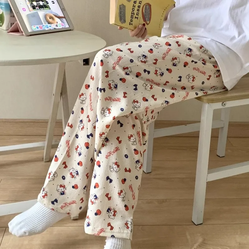 Anime Hello Kitty Pajama Pants Female Spring Summer Sanrios New Cartoon Loose Cute Homewear Leisure Comfortable Pajamas Pants
Anime Hello Kitty Pajama Pants Female Spring Summer Sanrios New Cartoon Loose Cute Homewear Leisure Comfortable Pajamas Pants