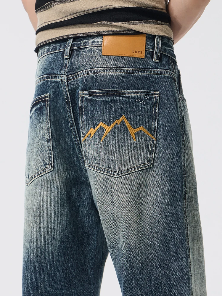 KSTUN American Retro Mountain Pattern Pocket Baggy Jeans Men Washed Loose Wide Leg Denim Trousers Streetwear Fashion Trousers
KSTUN American Retro Mountain Pattern Pocket Baggy Jeans Men Washed Loose Wide Leg Denim Trousers Streetwear Fashion Trousers