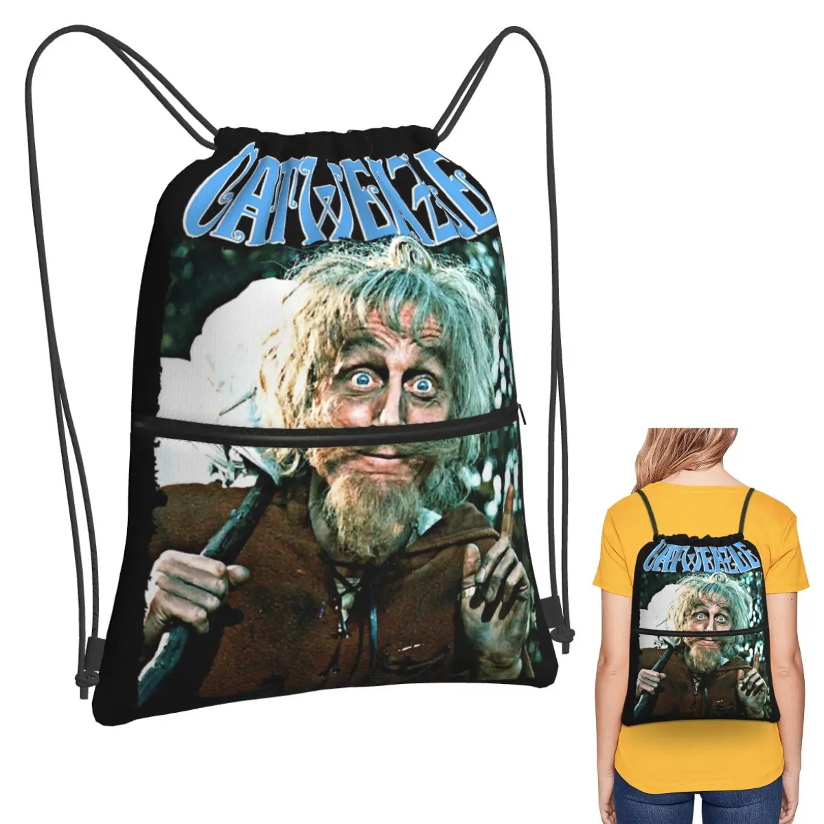 Catweazle Transparent Backpacks Portable Drawstring Bags Sports Bag Book Bags for Travel Students
Catweazle Transparent Backpacks Portable Drawstring Bags Sports Bag Book Bags for Travel Students
