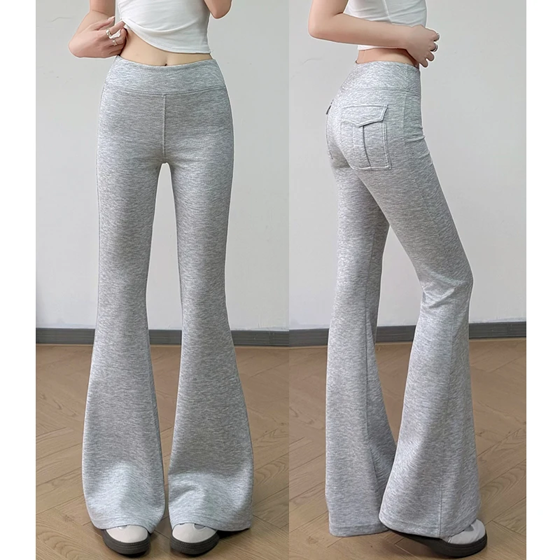 Women's High Stretch Flared Pants Slim Fit Long Yoga Trousers Ins Trendy Fashion Aesthetic Pants Basic Solid Color Sweatpants
Women's High Stretch Flared Pants Slim Fit Long Yoga Trousers Ins Trendy Fashion Aesthetic Pants Basic Solid Color Sweatpants