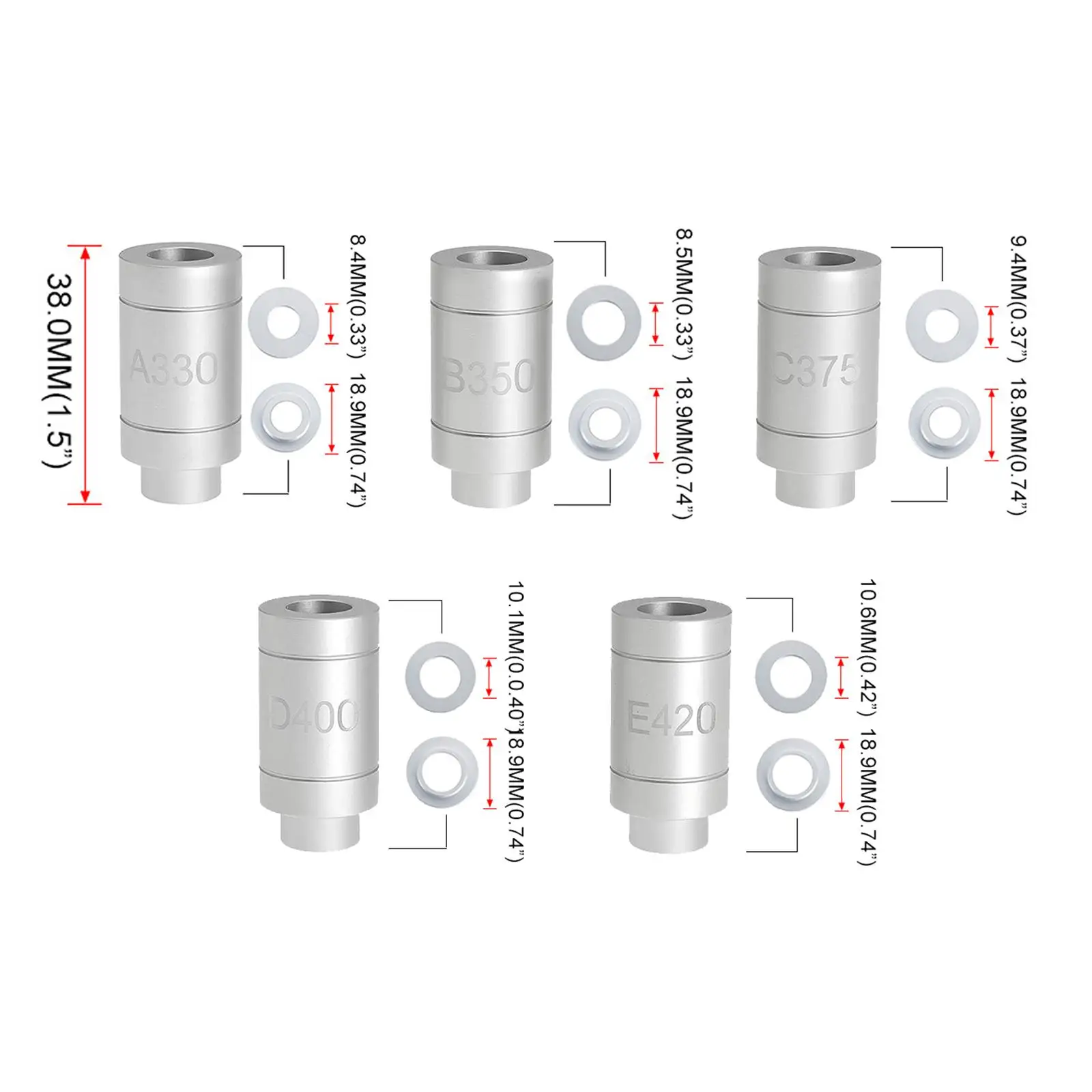 Headspace Gauge Set Multifunction High Performance Extends Brass Life Sturdy Lightweight for B350 A330 E420 C375 Parts
Headspace Gauge Set Multifunction High Performance Extends Brass Life Sturdy Lightweight for B350 A330 E420 C375 Parts
